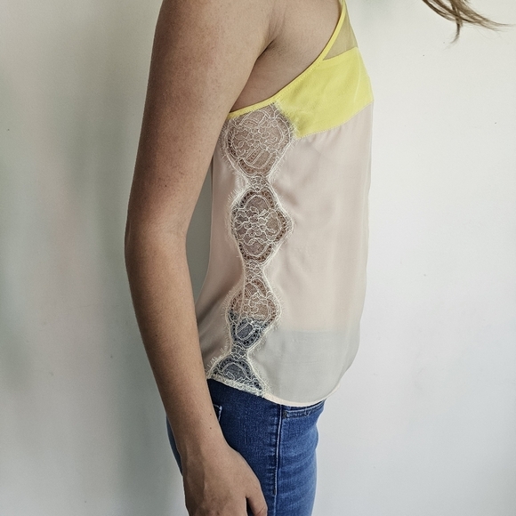 LAST CHANCE - Sandro Paris Silk Lace Slip Camisole - Picture 10 of 15